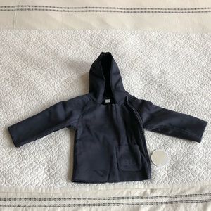 Egg by Susan Lazar Navy Ultrasuede Hoodie